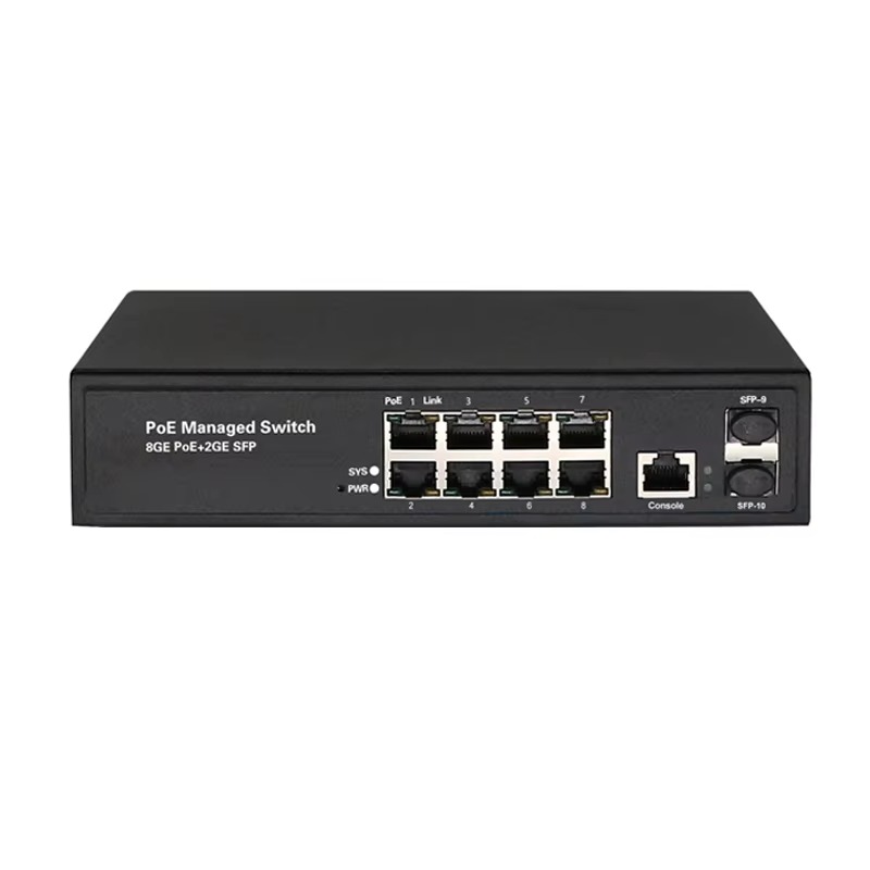 Managed Gigabit Poe Switch 8 Port 802.3At - Sakelar Jaringan Gigabit L2 yang Dikelola